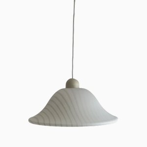 Large Mid-Century Modern Glass Hanging Lamp from Peill & Putzler