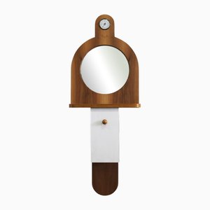 Tempus Wall Cabinet in Wood by Ettore Sottsass for Poltronova, 1960s