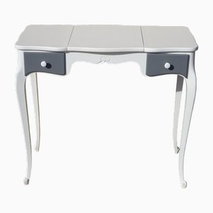 Small White and Gray Dressing Table