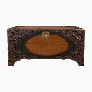 Large Vintage Chinese Carved Chest, 1930