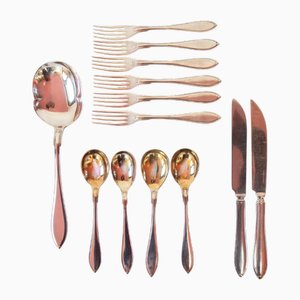 Vintage Swedish Dessert Flatware, 1930s, Set of 13