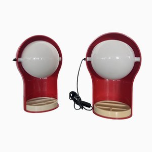 Telegono Tischlampen von Vico Magistretti für Artemide, 1970er, 2er Set