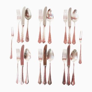 Posate vintage placcate in argento di WMF, set di 20