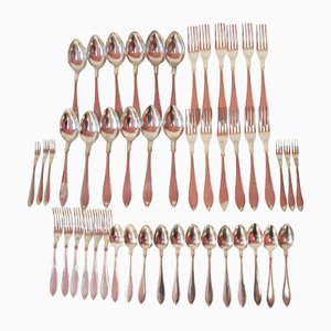 Vintage Swedish Dessert Cutlery, 1930s, Set of 48