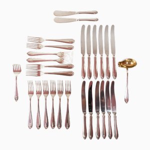 Vintage Swedish Gab Cutlery, 1930s, Set of 28