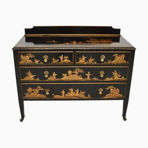 Antike Lackierte Chinoiserie Kommode, 1900