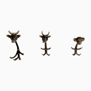 Vintage Austrian Hooks by Walter Bosse, 1960, Set of 3