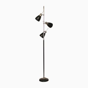 Lámpara de pie francesa de tres luces de Étienne Fermigier para Monix, años 60