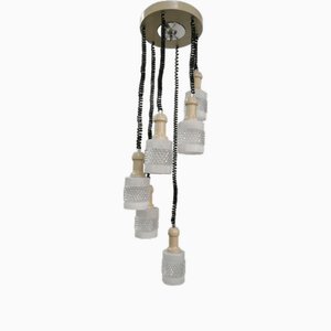Elicoidale Murano Glass Chandelier with 6 Lights, 1960s