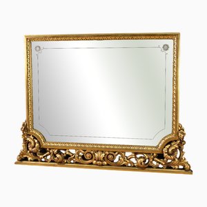 Vintage Italian Overmantel Mirror, 1950