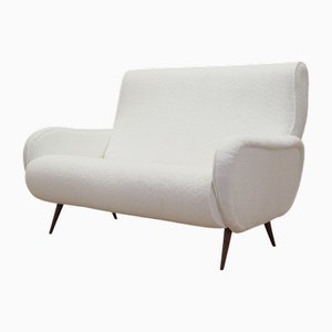 Vintage Italian White Sofa, 1970s