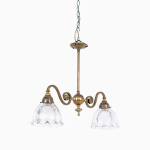 Gec Deckenlampe mit zwei Leuchten, frühes 20. Jh., 1920er