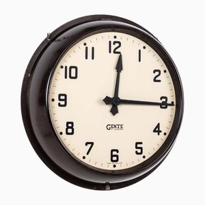 Doppelseitige Bakelit Gents of Leicester Hängeuhr, 1930er