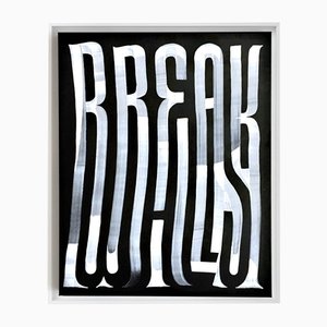 Guido De Boer, Break Walls, Ink on Canvas, 2019