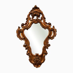 Antique Carved Mirror in Baroque Style, 1930s