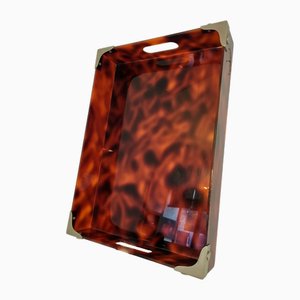 Tortoiseshell Tray from Maison Mercier, 1970s