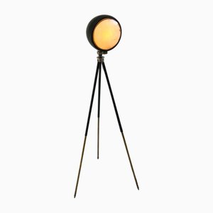 Vintage Tripod Lamp in Brass and Black Metal, 1960s
