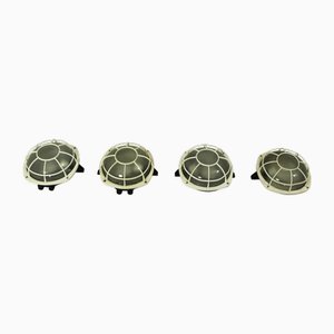Industrielle Bakelit Lampen, 1980er, 4 . Set