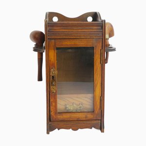 Antique Oak Smokers Cabinet