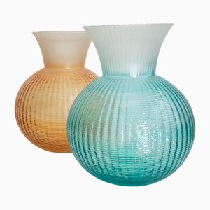 Italian Vases by Mariana Iskra for Ribes the Art of Glass, Set of 2