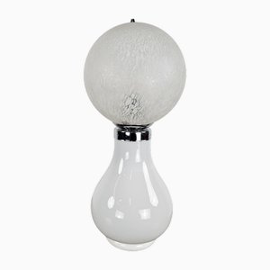 Lampada da tavolo Mid-Century in vetro di Murano, anni '70