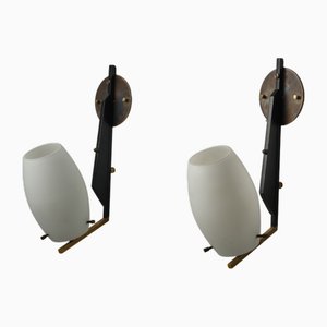 Mid-Century Italian Wall Lamps, 1950s, Set of 2