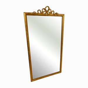19th Century Louis XVI Beveled Mirror with Pediment