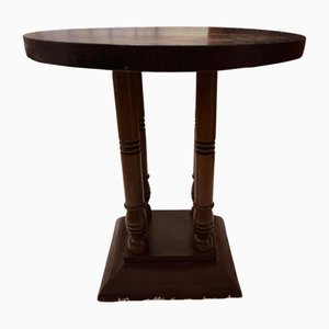 Runder Vintage Art Deco Beistelltisch, 1930er