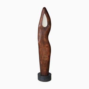 Begga d'Haese, Escultura de tótem, años 70, Madera