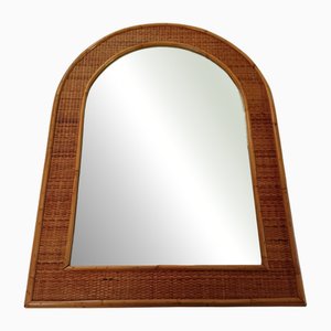 Mirror with Bamboo Frame