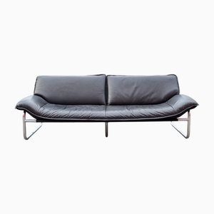 Leather Three-Seater Sofa by Johan Bertil Häggström for Swed-Form, 1980s
