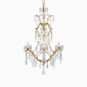 Lustre Maria Teresa en Cristal avec Sept Lumières, 1950