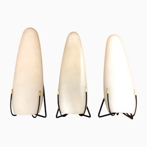 Lampade da parete di Louis Kalff per Philips, anni '50, set di 3