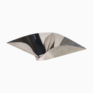 Vintage Centerpiece in Stainless Steel attributed to Lino Sabattini, Italy, 1970s