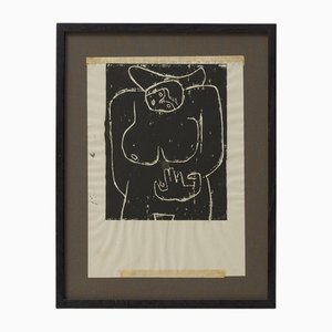 Adrian, Abstract Print Tribute to Le Corbusier, 2015, gerahmt