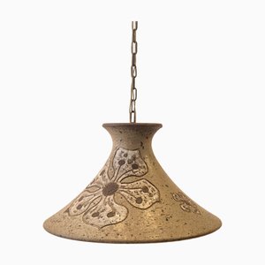 Dänische Mid-Century Keramik Hängelampe von Mette Lokke Stiil, 1960er