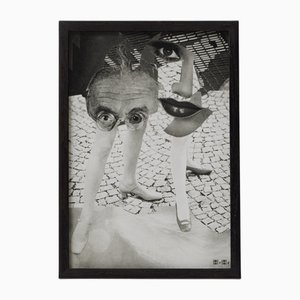 Vintage Black and White Archive Photograph from Hannah Höch, 1970s