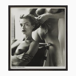 Photographie Noir et Blanc Two Playmates par Helmut Newton, 1987
