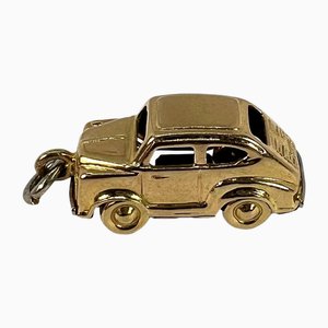 Mechanischer Saloon Car Charm Anhänger aus 18 Karat Gelbgold, 1950er