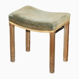 George Vi Coronation Stool in Limed Oak from Waring & Gillow, 1937