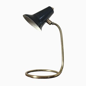 Lampe Cocotte Noire avec Abat-Jour Perforé, 1960s