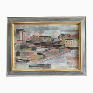 Fragments of the City, 1950er, Holz, gerahmt