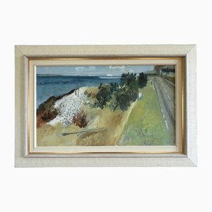 Coastal Road, años 50, lino, enmarcado