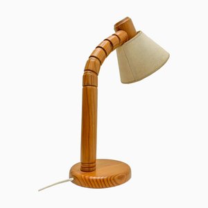 Vintage Pine Solbacken Table Lamp, 1970s