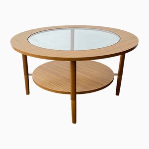 Mid-Century Modern Circular Coffee Table by Schreiber