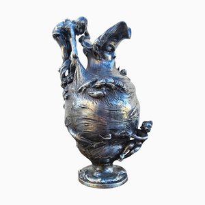 Early 20th Century Art Nouveau Pewter Ewer in the style of Kayserzinn, 1900s
