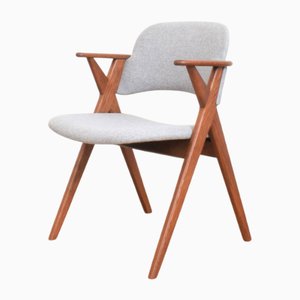 Silla sueca Mid-Century moderna de roble de Broderna Johansson, años 60