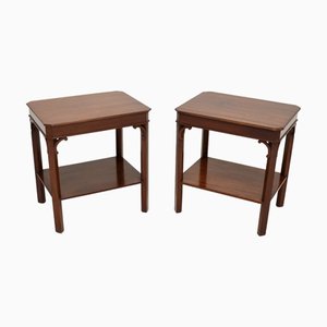 Antique Georgian Side Tables, 1950s, Set of 2