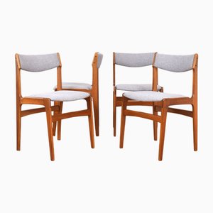 Chaises de Salle à Manger Mid-Century en Teck par Erik Buch, Danemark, 1960s, Set de 4