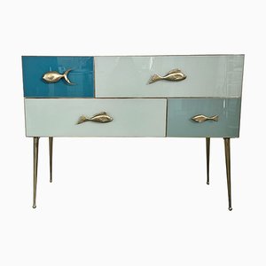 Console with Fish-Shaped Handles, 1980s